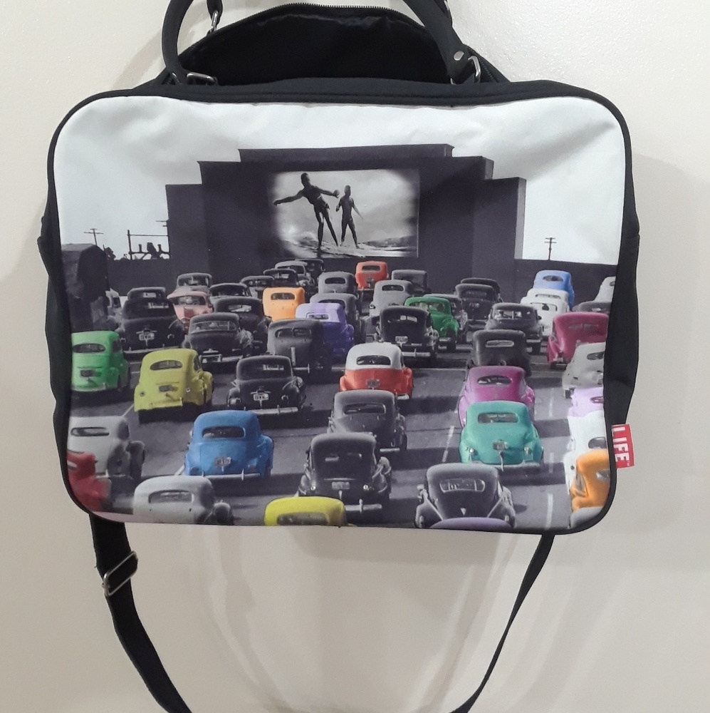 Classic Cars Drive In Theatre Travel Bag